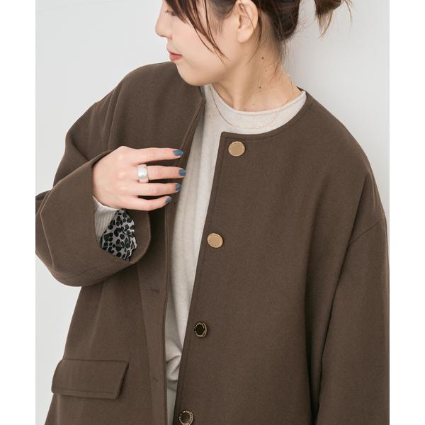 ノーカラーコート コート TRADITIONAL WEATHERWEAR / 別注LINTON N/...