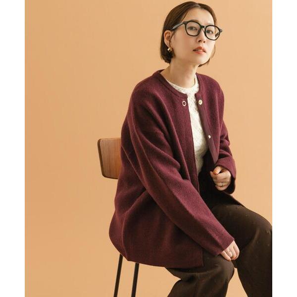 コート アウター F by ROSSO　ハミルトン接結ニットコート レディース