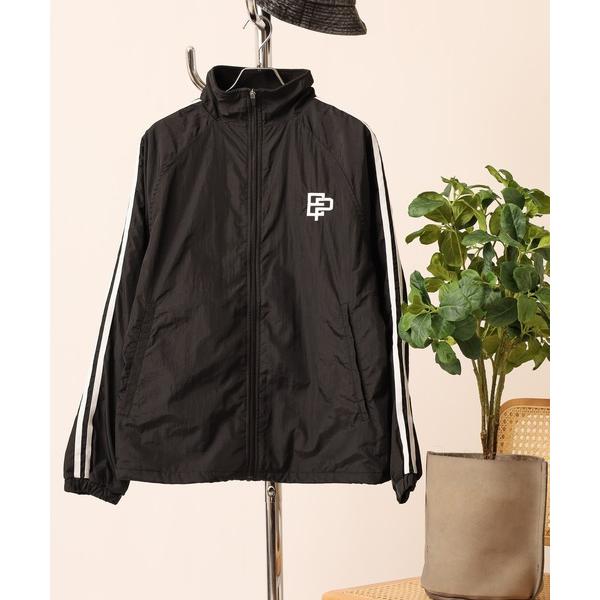 ブルゾン アウター 裏フリース ロゴ ライン トラックジャケット メンズ レディース