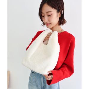 トートバッグ エコファーショッパーバッグ レディース