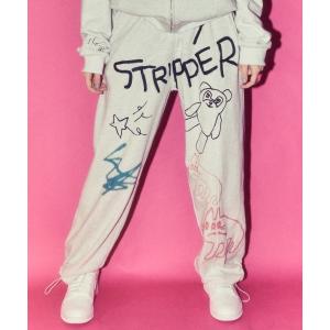 スウェットパンツ ジャージ GRAFFITI PRINT パンツ レディース メンズ