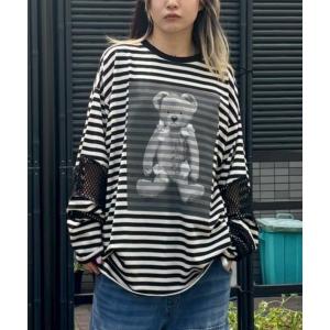 tシャツ BROKEN BEAR PATCHED BORDER トップス レディース メンズ