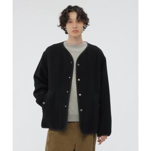 MHL. ウールライナー付き コットン　ブルゾン　ブラック サイズ2 2way MHL.（エムエイチエル） ブルゾン アウター LIGHTWEIGHT COTTON NYLON
