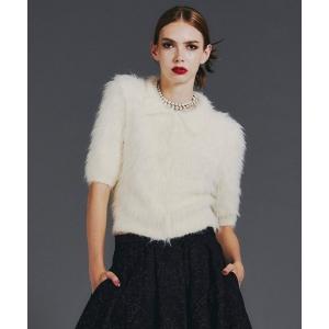 ニット セーター フェザーヤーンニット レディース