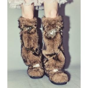 ブーツ 3WAY BELT FUR ブーツ レディース