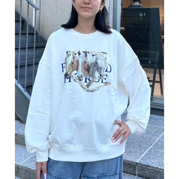 トレーナー スウェット HORSES スウェット レディース メンズ