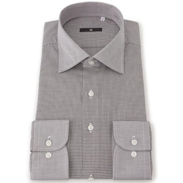 フォーマル シャツ 「形態安定」「長袖」「BLACK LINE」クレリックワイドカラードレスワイシャ...