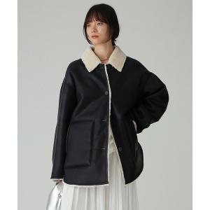 ブルゾン アウター リバーシブルムートンジャケット レディース