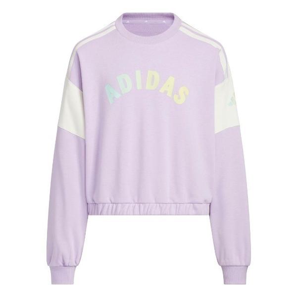 トレーナー  アディダス adidas ガールズ スウェット ルーズフィット クルーネック プルオー...