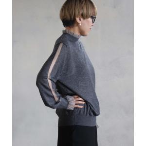 ニット セーター ニットチュールプルオーバー レディース