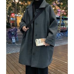 GYMPHLEX（ジムフレックス） ステンカラーコート MEDIUM ネイビー