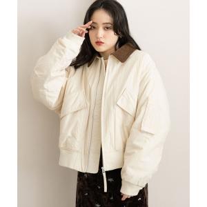 ダウンコート ダウンジャケット 選べるシルエット/中綿フライトジャケット レディース