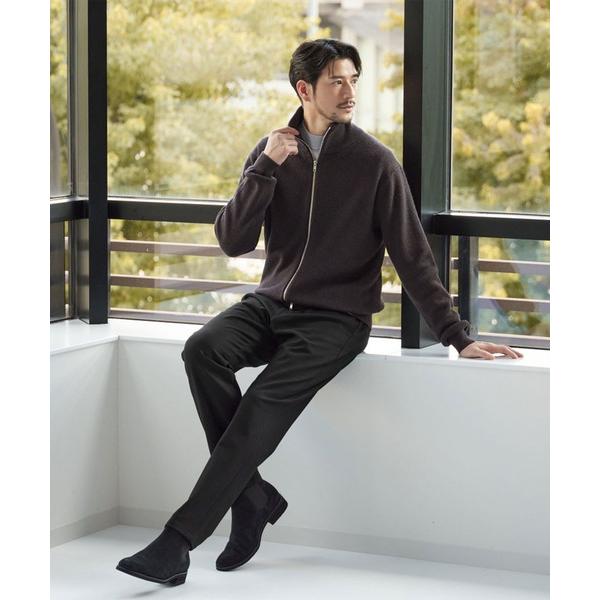 スラックス 「WEB限定 WARDROBE SMART」ポリエステル レーヨン アクリル サキソニー...