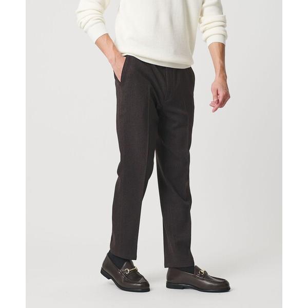 スラックス 「WEB限定 WARDROBE SMART」ウールライク ノープリーツ パンツ メンズ