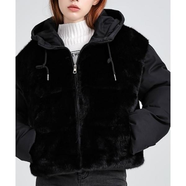 ダウンコート ダウンジャケット ボア切り替え スタンドカラー エコダウンジャケット レディース