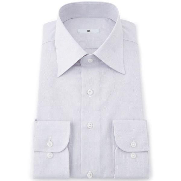 フォーマル シャツ 「形態安定」「長袖」「SILVER LINE」ワイドドレスワイシャツ メンズ