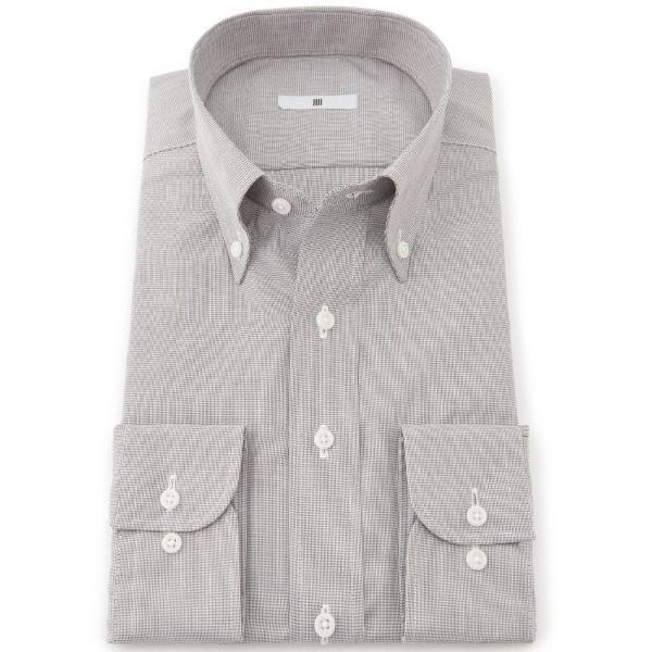 フォーマル シャツ 「形態安定」「長袖」「SILVER LINE」ボタンダウンワイシャツ メンズ