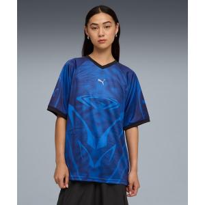 PUMA（プーマ） tシャツ PUMA SUMMER SS ストライプ Tシャツ_ メンズ