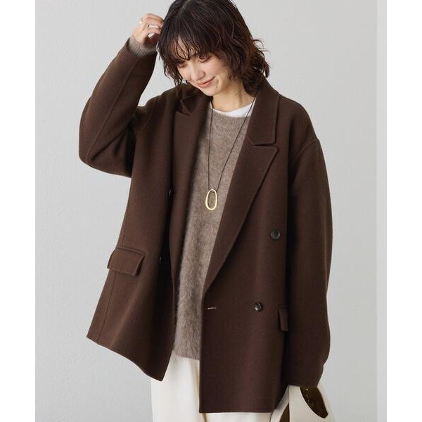 コート アウター 「こなれ感抜群」ピークドラペルリバージャコット レディース