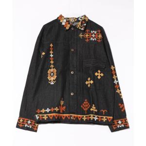 シャツ 「チャイハネ」カチ刺繍MEN'Sデニムシャツ メンズ レディース