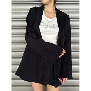 セットアップ フレアスリーブシングルジャケット レディース