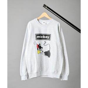 トレーナー スウェット 「 GOODWEAR / グッドウェア 」Disney Collection Mickey Box Logo Print Sw