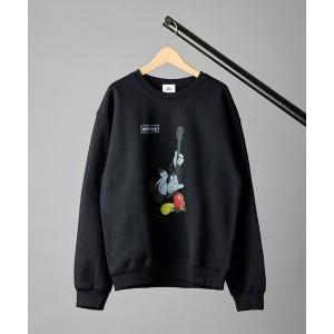 トレーナー スウェット 「 GOODWEAR / グッドウェア 」Disney Collection Mickey Box Logo Print Sw