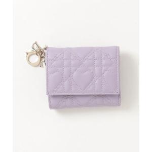 「Christian Dior」 Lady Dior Lotus ウォレット 財布 - パープル レディース