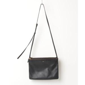 「CELINE」 トリオ ショルダーバッグ - ブラック レディース