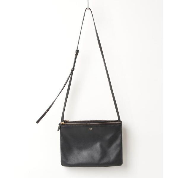 「CELINE」 トリオ ショルダーバッグ - ブラック レディース