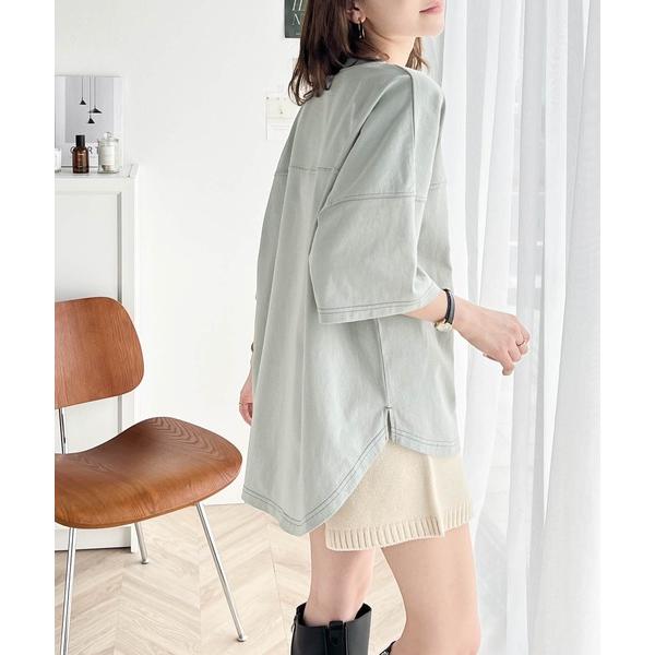 「Java」 半袖Tシャツ MEDIUM グリーン レディース