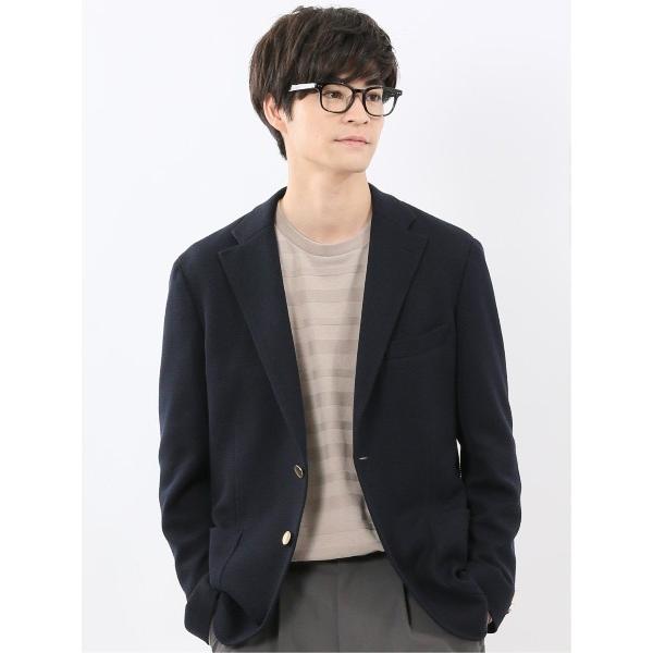 ジャケット テーラードジャケット 「表地ストレッチ」m.f.エディトリアル メンズ サーマルニット ...