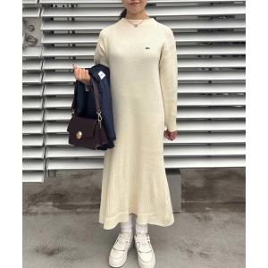 LACOSTE（ラコステ） 鹿の子地 ピケ ローウエスト ポロドレス LACOSTE