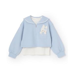 トレーナー  「人気商品再入荷」「直営店で取り扱い無し」短丈セーラープルオーバー＆長袖プチハイネックセット キッズ 子供服 女の子｜ZOZOTOWN Yahoo!店