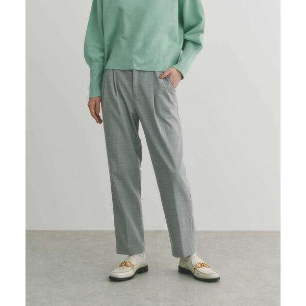 パンツ 「美シルエット」ウールライク2タックパンツ レディース