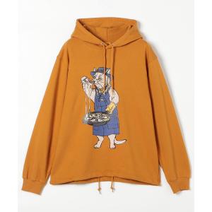 パーカー 限定展開 go slow caravan/ゴースローキャラバン CATヘムスピンドルパーカー / 352607 メンズ