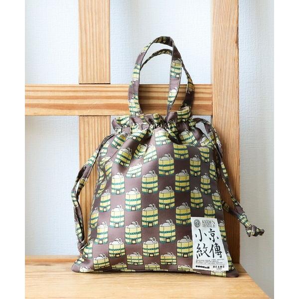 ハンドバッグ 「京伝TEXTILE」山東京伝小紋 巾着トート