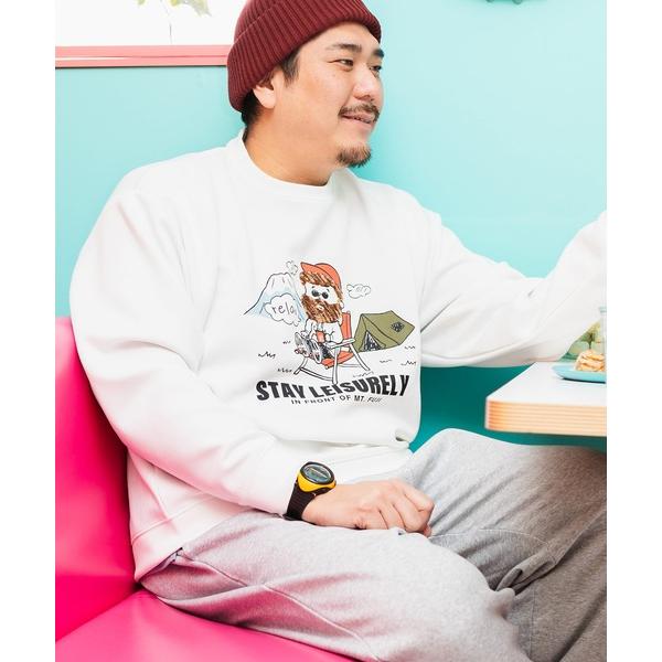 tシャツ B＆T CLUB (ビーアンドティークラブ) オジーダンボールMIX サガラ刺繍 クルーネ...