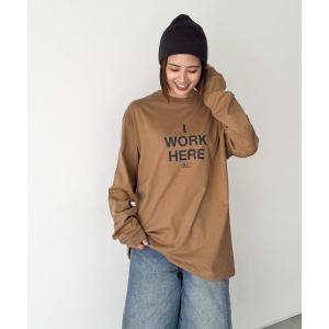 tシャツ Twelve12　I WORK HERE ロングTシャツ レディース メンズ