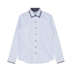 フォーマル ブラウス シャツ 形態安定ノンアイロン ワイド 長袖ビジネスワイシャツ レディース