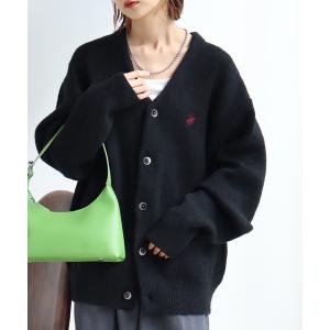カーディガン 「Beverly Hills Polo Club/ビバリーヒルズポロクラブ」モヘヤタッチ ニットカーディガン レディース メンズ