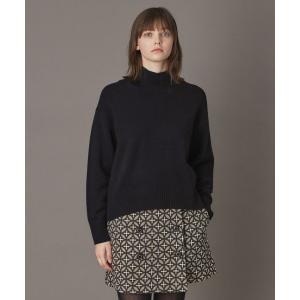 ニット セーター ミドルゲージハイネックプルオーバー レディース