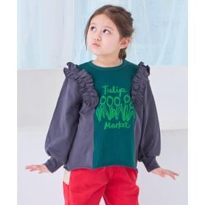 トレーナー 裏毛リメイクフリルスウェット キッズ 子供服 男の子 女の子