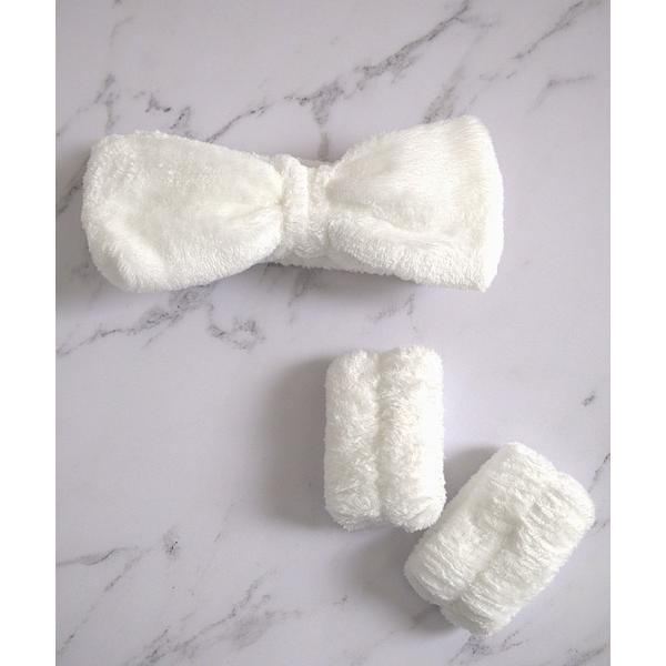 ヘアバンド ふわもこ 洗顔ヘアバンド×リストバンドセット