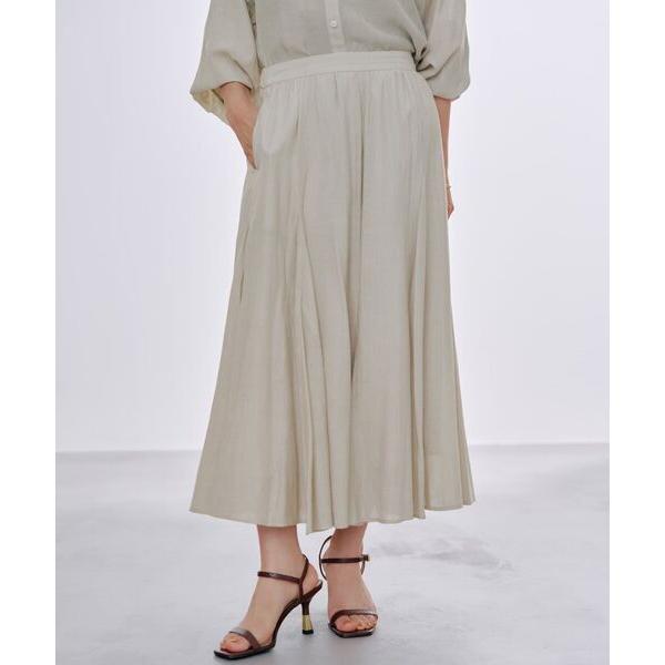 スカート ソフトワッシャーランダムマチフレアスカート 「低身長・小柄女性」