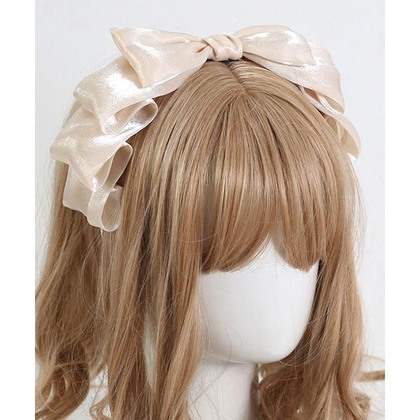 カチューシャ 「urge select」リボン ウエーブデザイン フェミニン カチューシャ「8色展開...