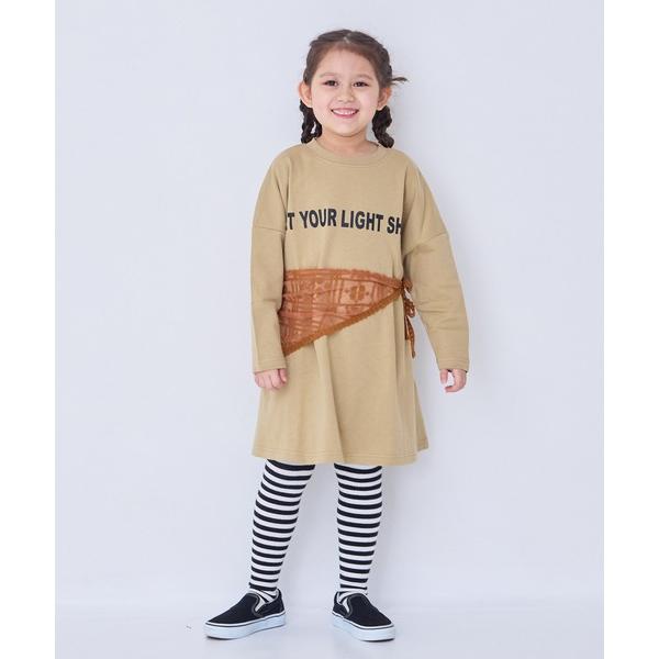 ワンピース 「LSP WOW!」裏毛BIGプリントワンピース キッズ 子供服 女の子