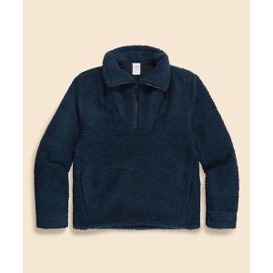 トレーナー スウェット ポリエステル　フリース　ハーフジップ　モックネックプルオーバー メンズ レディース