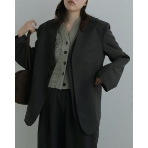 コート アウター anuke Collarless Over Jacket 62520106 レディース
