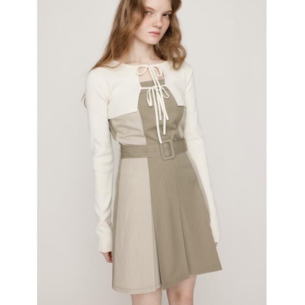 ワンピース BOX PLEATS CAMI S/OP SET ボックスプリーツ ショート キャミワン...